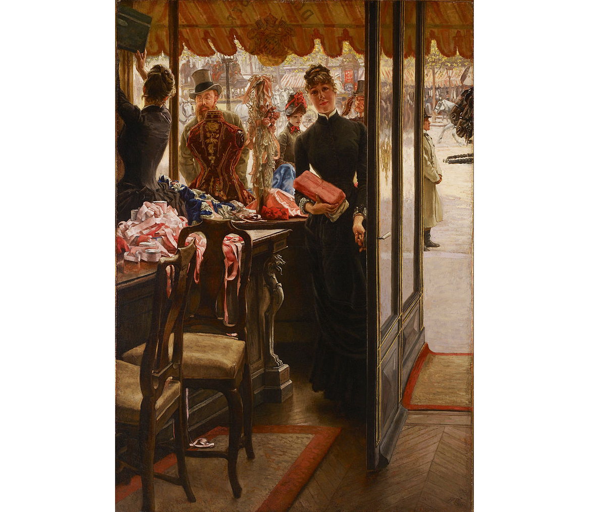 "Продавщица", Джеймс Тиссо, 1878-85. (с) Из коллекции Художественной галереи Онтарио