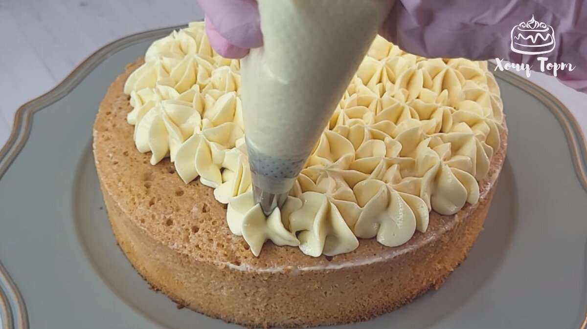 Как украсить торт кремом - рецепт с пошаговыми фото | Меню недели