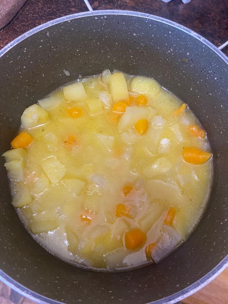 Суп готов, можно пюрировать.