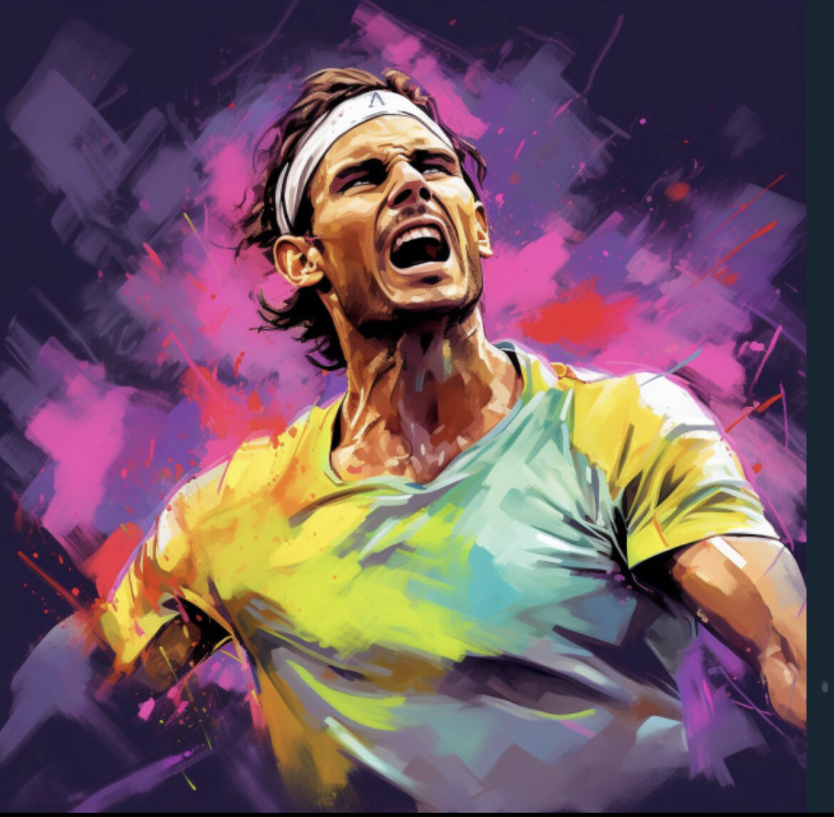 Красная майка Rafael Nadal