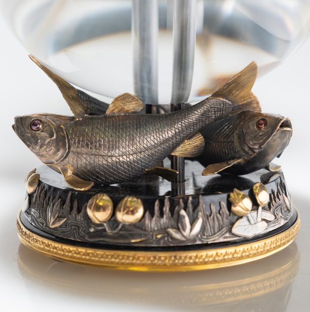 Водяная лилия. Фрагмент. Рыбы.