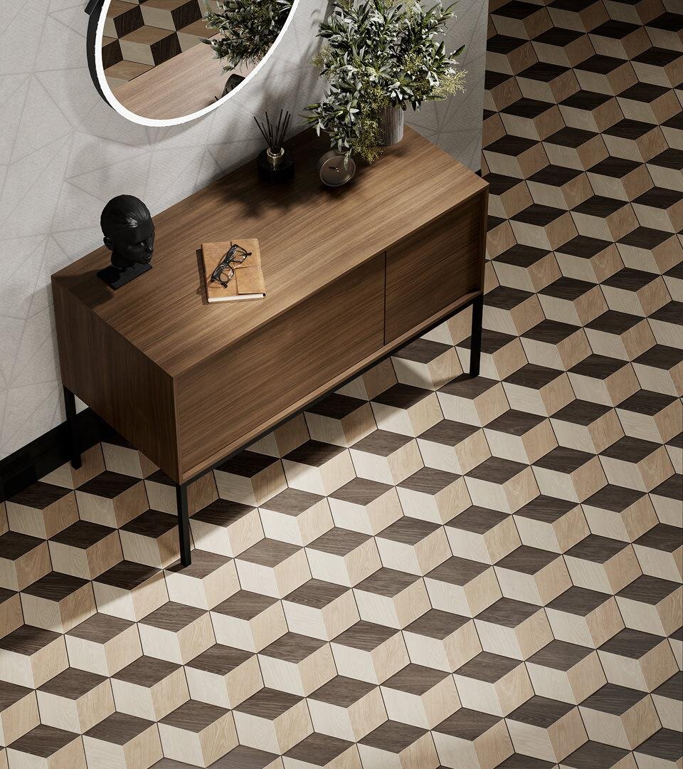 На полу керамический гранит "Брента" от KERAMA MARAZZI