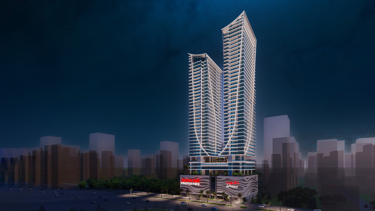 Вид на проект башен