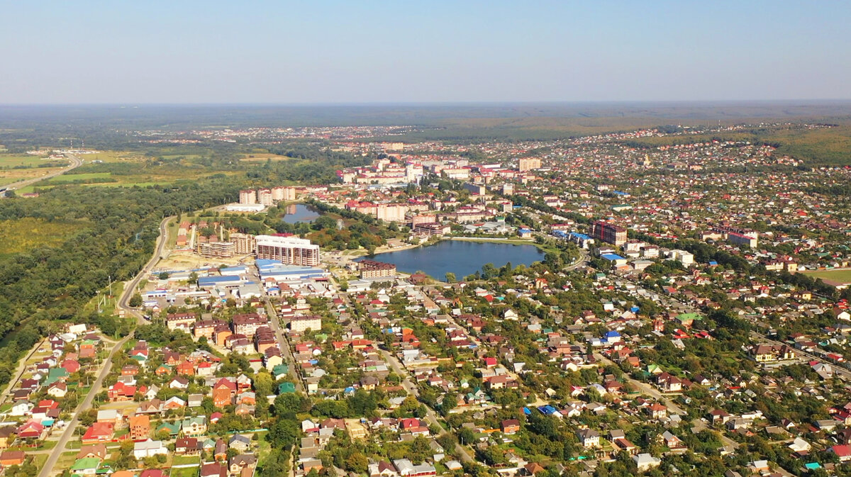 Горячий Ключ. Вид сверху