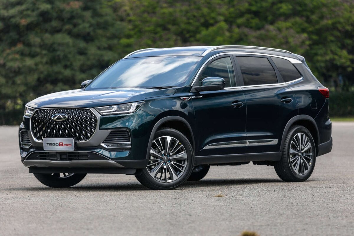 На фото: Обновленный вариант экспортного кроссовера Chery Tiggo 8 Pro Max