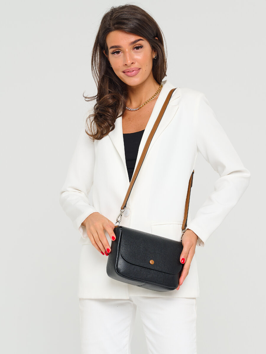 Сумка женская кросс-боди из натуральной кожи бренда Faustini