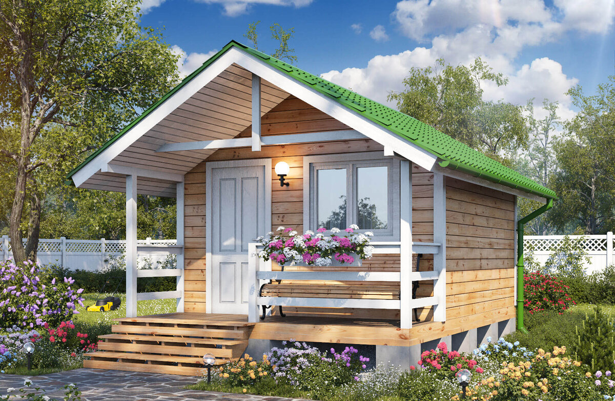 Садовый домик в классическом стиле