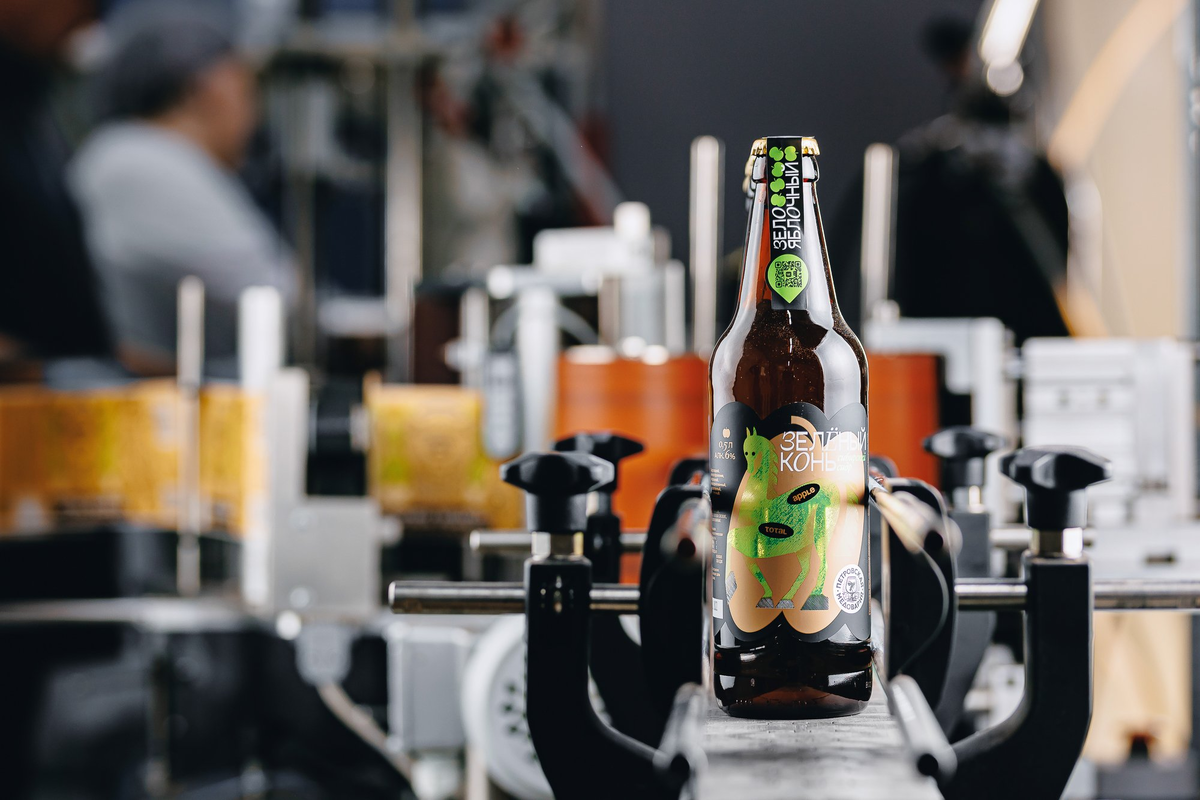 Натуральный яблочный сидр "ЗЕЛЕНЫЙ КОНЬ"