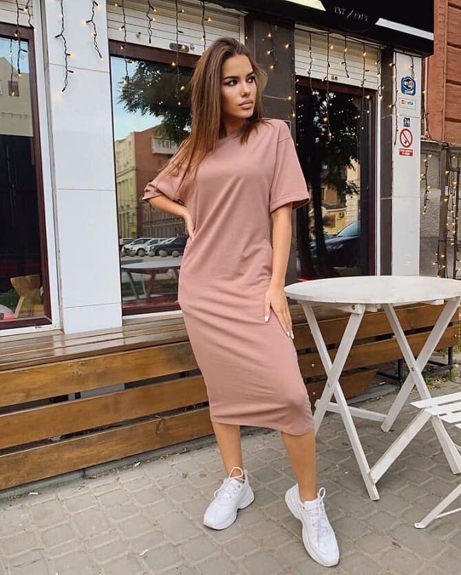Черное Платье Футболка С Чем Носить