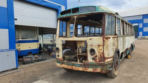 ЛиАЗ-677 #59 Установка поручней с 677 на ЗиЛ-158 подготовка к РетроРейс ...