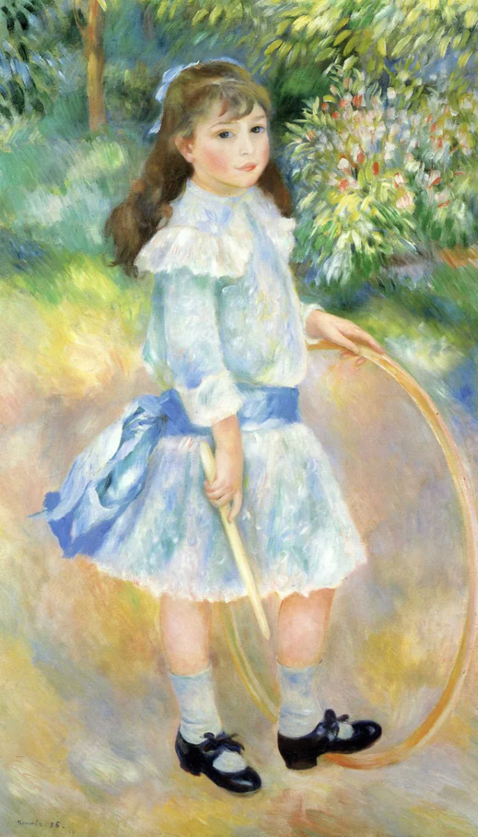Пьер Огюст Ренуар «Девочка с обручем», 1885 г.