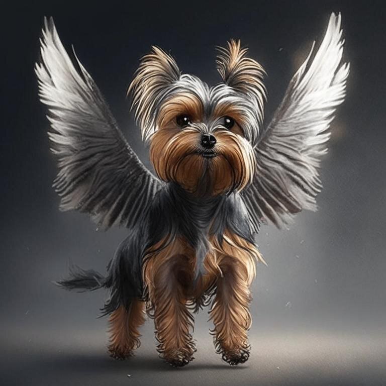 сначала она не правильно поняла что я от нее хочу и выдала йорика летящего с крыльями