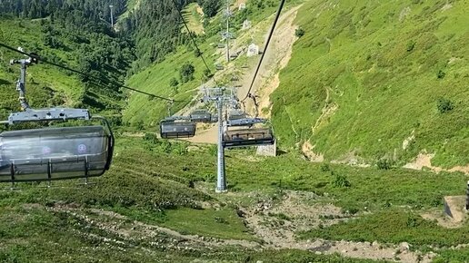 Парк водопадов Менделиха канатная дорога