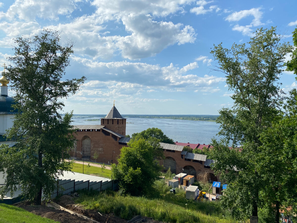 Вид из Кремля в Нижнем Новгороде
