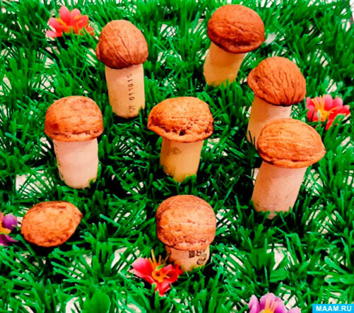 Поделка гриб из природного материала - фото и картинки: 70 штук