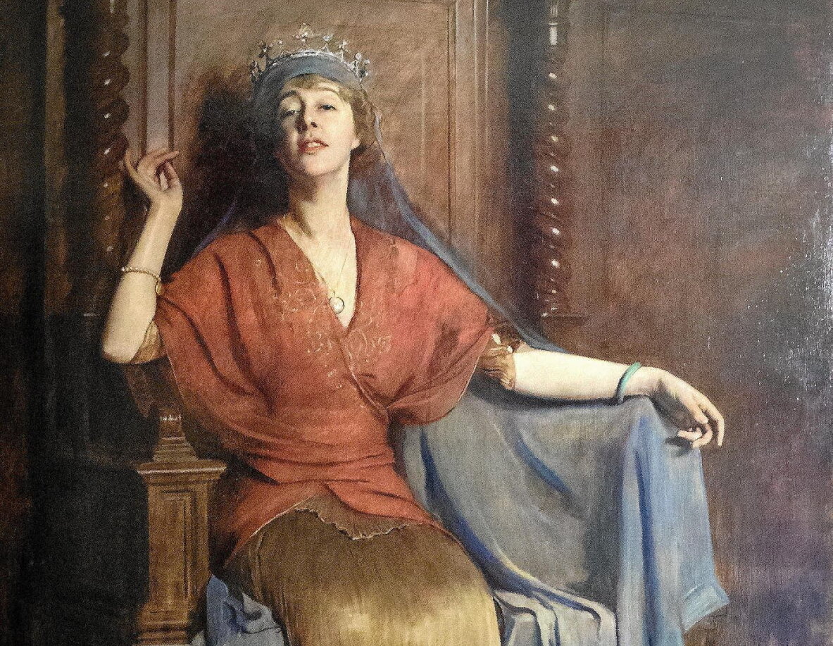 Болеслав фон Шанковский «Портрет Марии-Терезы Плесской» (фрагмент) / Пщинский замок, Польша