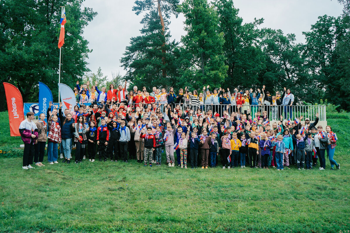 Первые в лагере "Ласточка" 