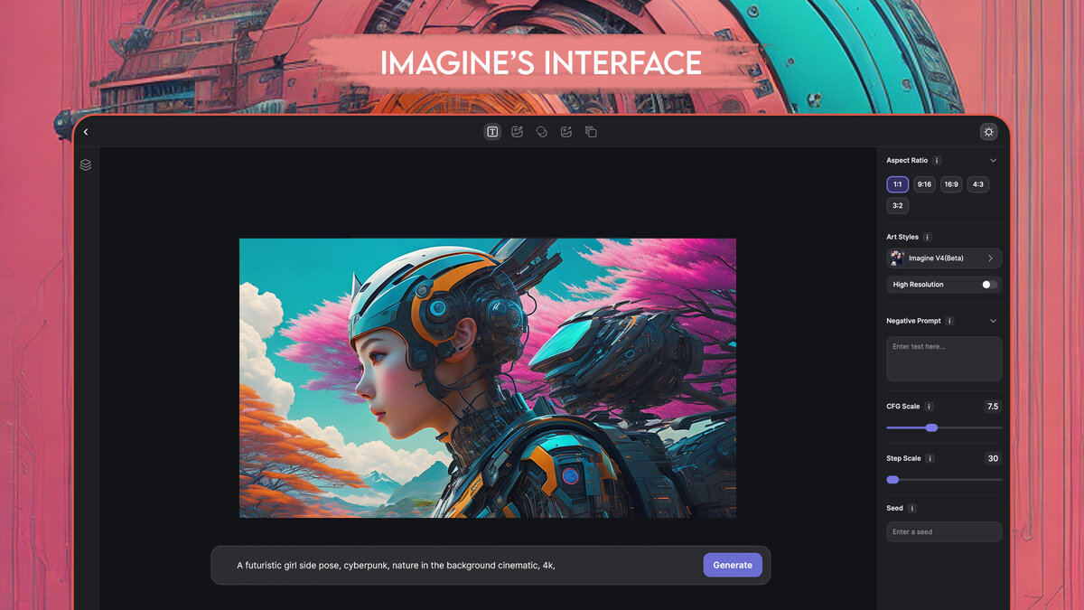 Imagine.art interface