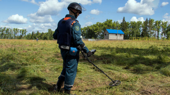    МЧС РФ обезвредило десятки тысяч снарядов в местах прошедших боев Игорь Серебряный