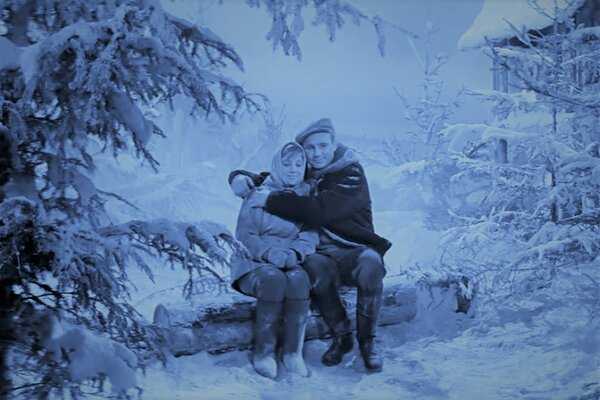 Стоп-кадр из фильма "Девчата", 1961 г., реж. Юрий Чулюкин