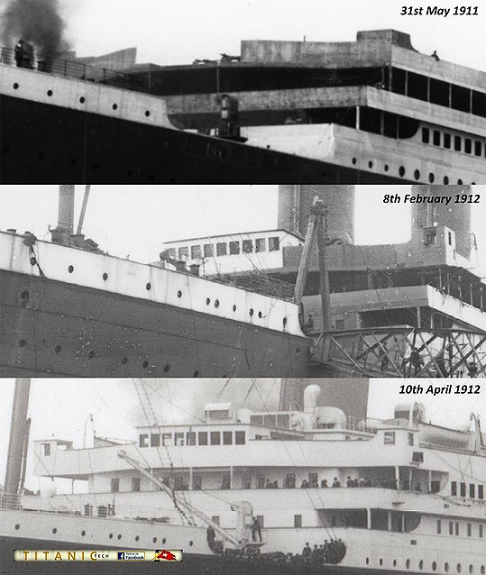 В качестве подтверждения своих теорий сторонники заговора приводят вот эти фото якобы «Титаника», сделанные в 1911-1912 годах. Здесь хорошо видна разница в количестве и расположении иллюминаторов. Фото: titanicswitch 