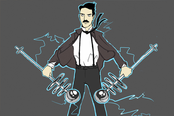 Иллюстрация Теслы