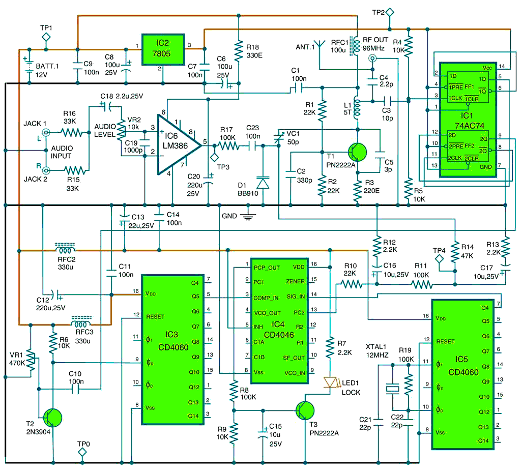 Схема передатчика