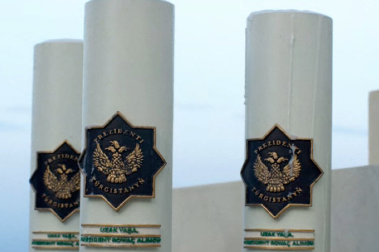 Герб Тургистана. Кадр из фильма "Призрачная шестерка". Фото со страницы Twitter.com/cavidaga