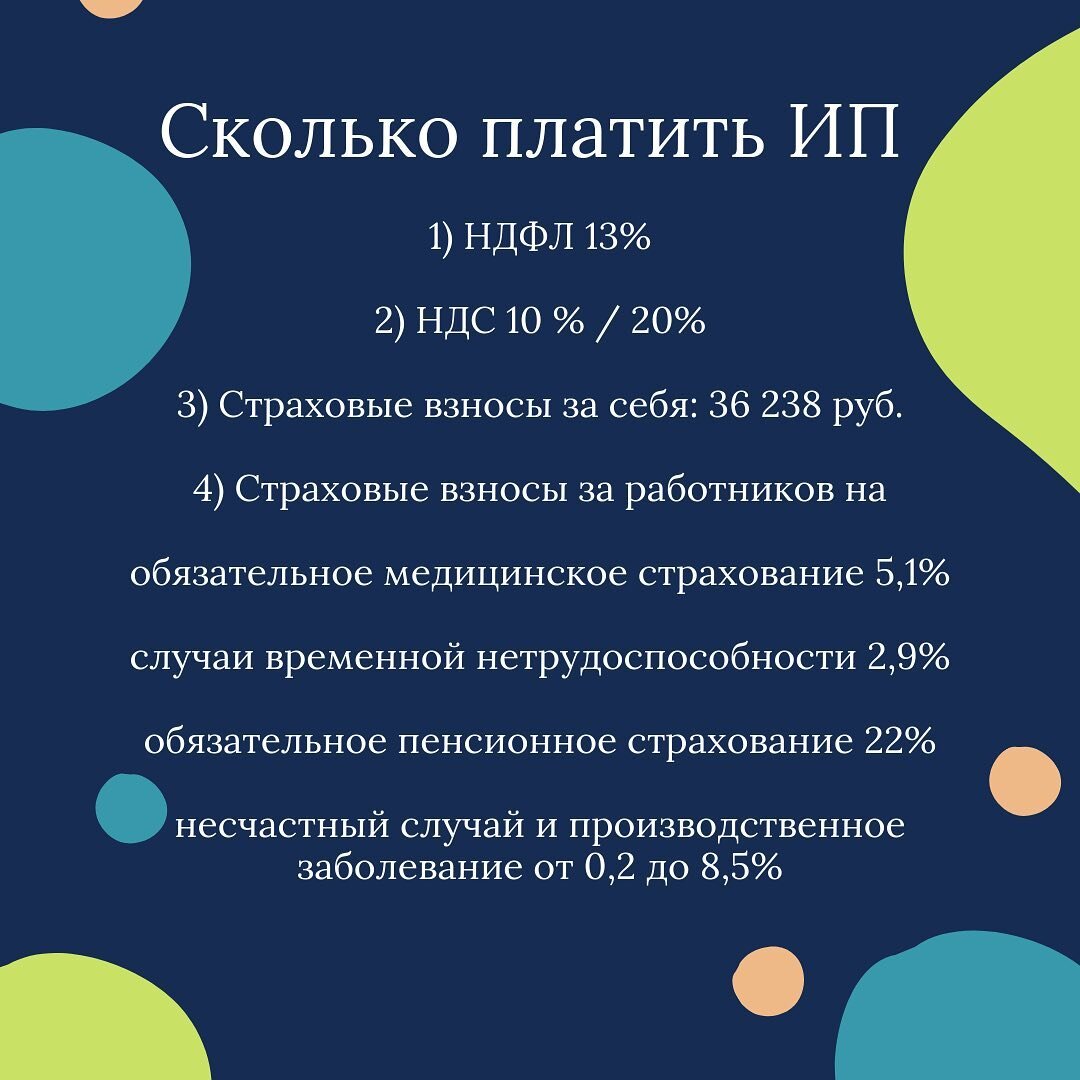 Сколько ИП на ОСН платит налогов ежемесячно