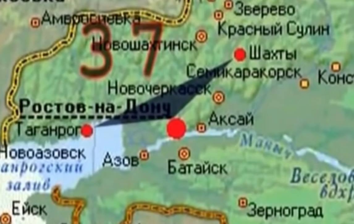 Карта Ростовского «треугольника смерти»