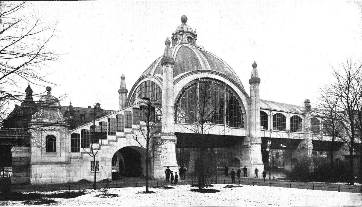 Здание станции Nollendorfplatz, 1903 год. Фото из Wikipedia