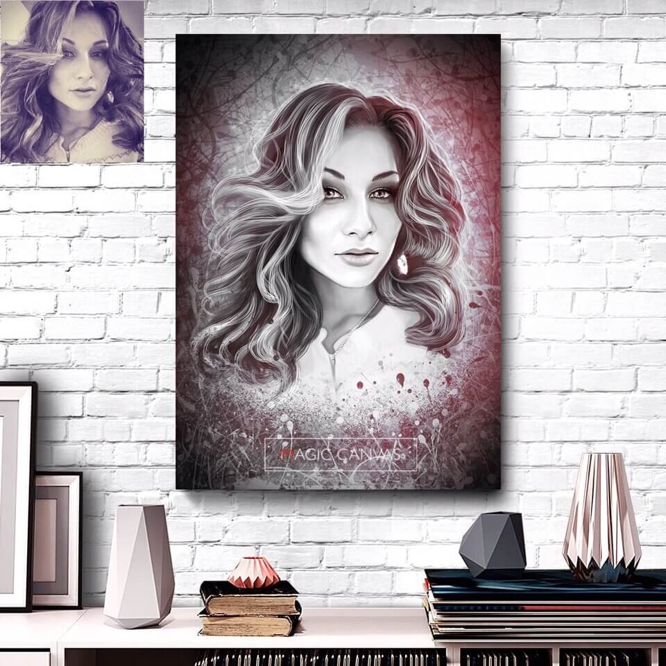 Дрим арт портрет на холсте