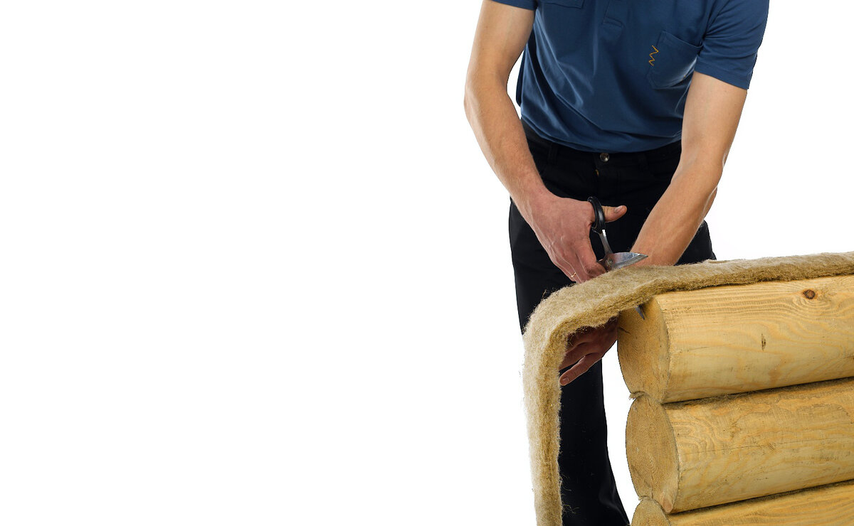 Межвенцовый утеплитель из льна ТермоЛён