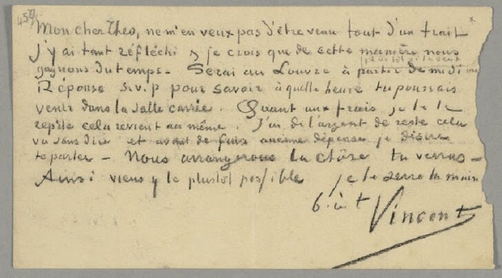 Письмо Ван Гога брату Тео