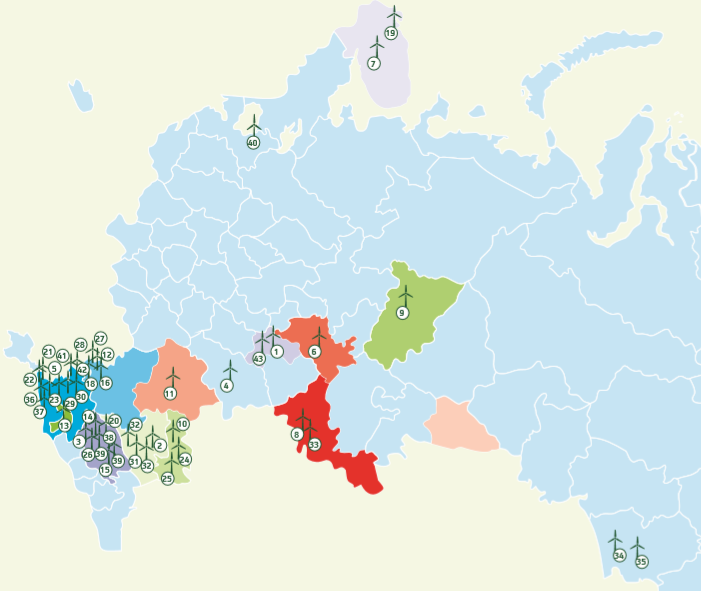 Вэс россии карта