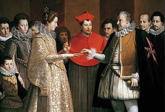 Свадьба Маргариты Валуа и Генриха Наваррского. Источник: storyfiles.com