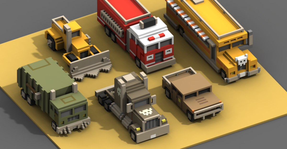 Пример воксельной графики.