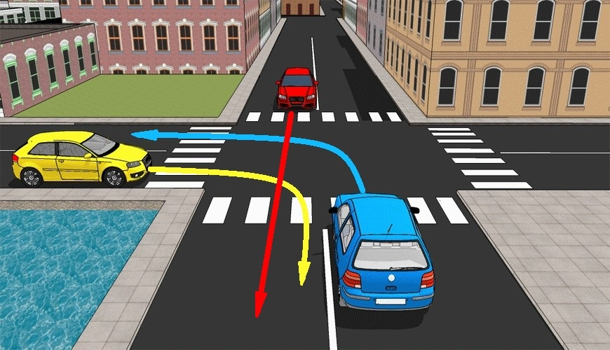 Задача бывалому водителю кто первым проедет в такой ситуации