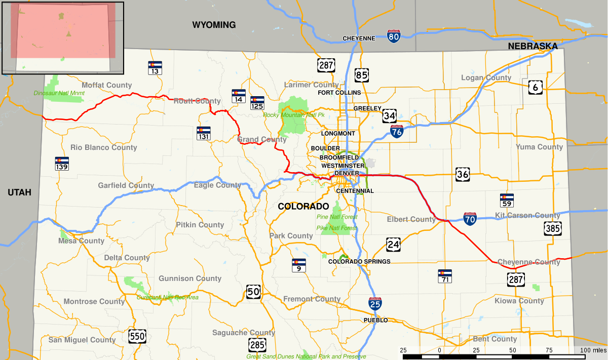 Вот там  - город Денвер и его пригород Брумфилд,   как видим - район жилой.  фото: картинки яндекса.