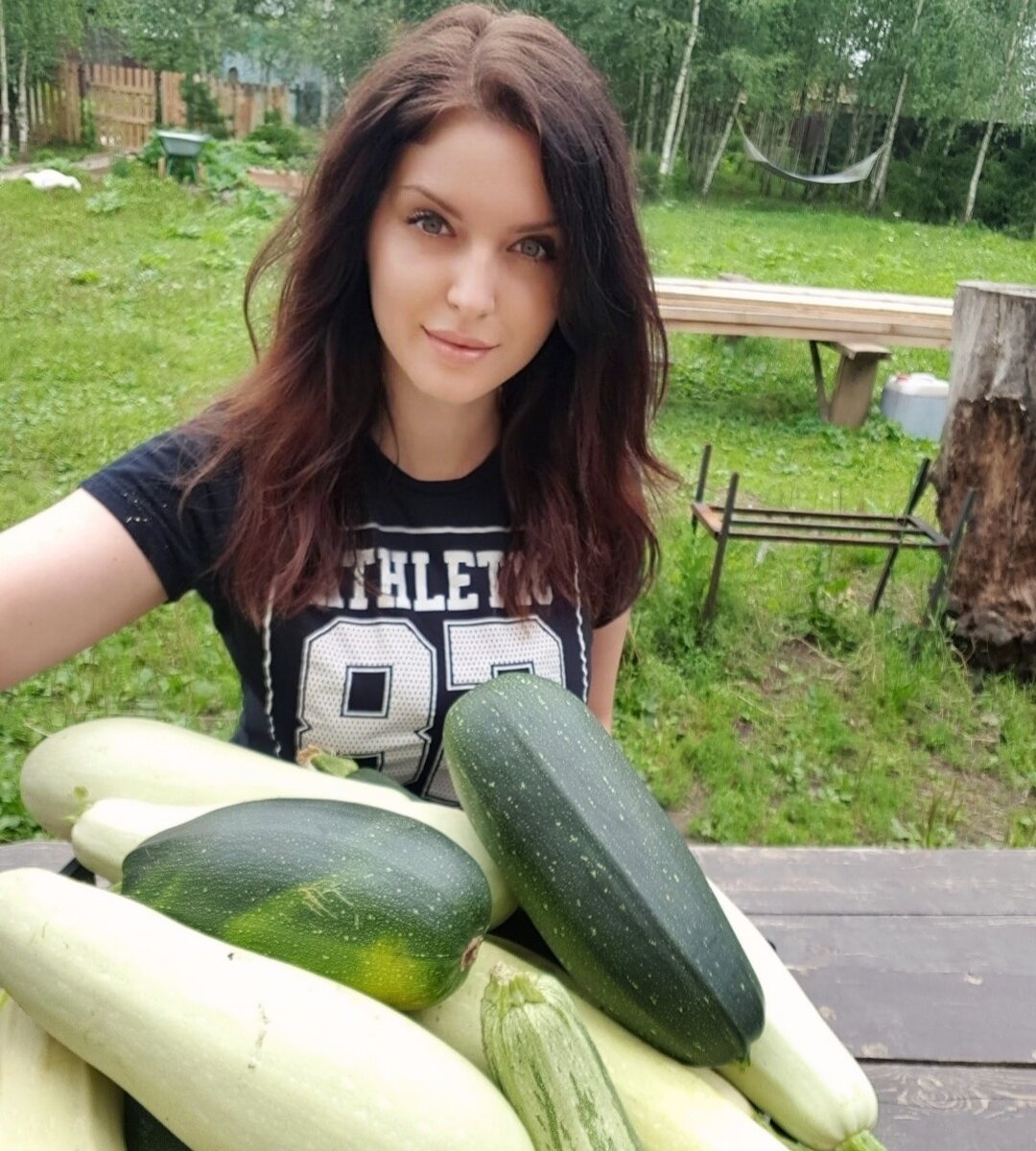 Автор блога и кабачки (фото 2018) 