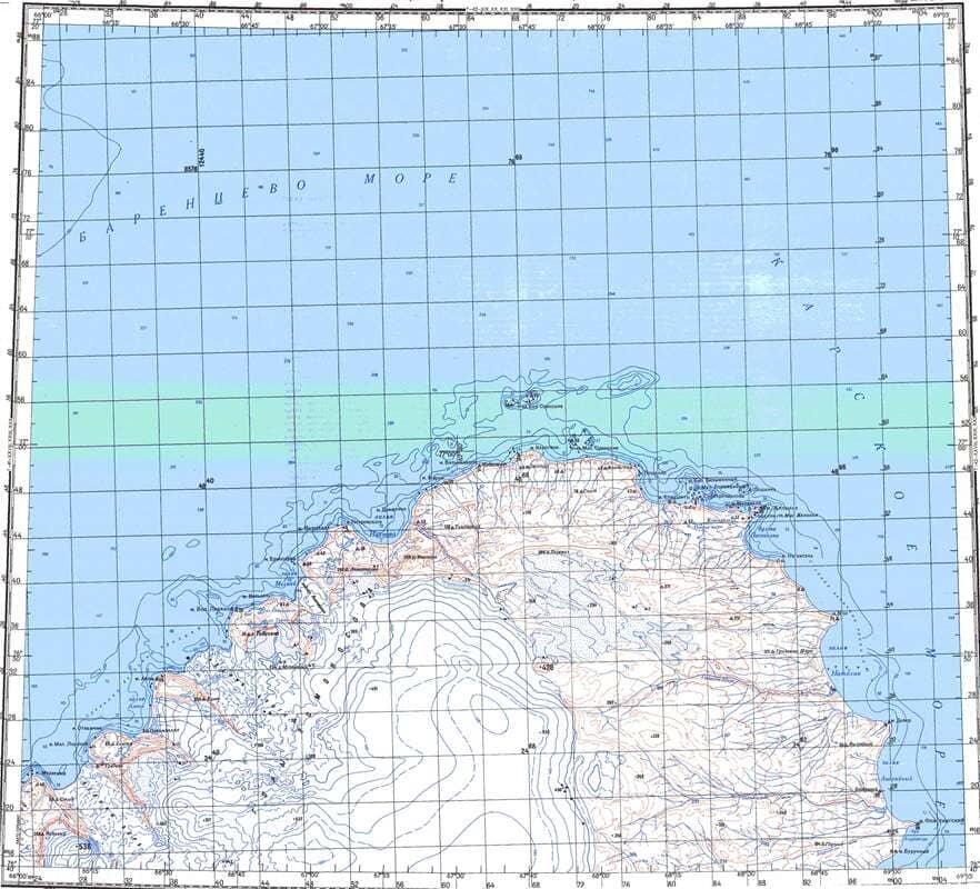 Архипелаг новая земля карта
