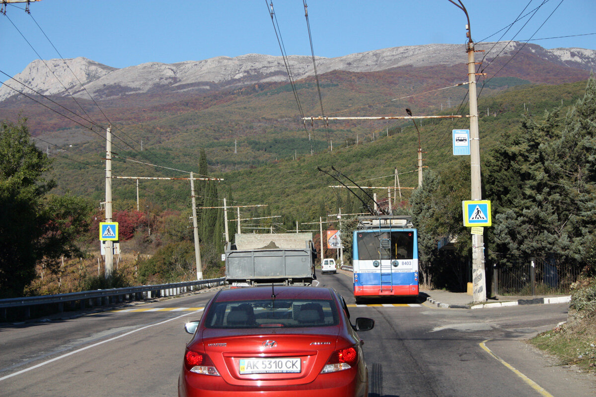 Трасса Симферополь-Алушта.