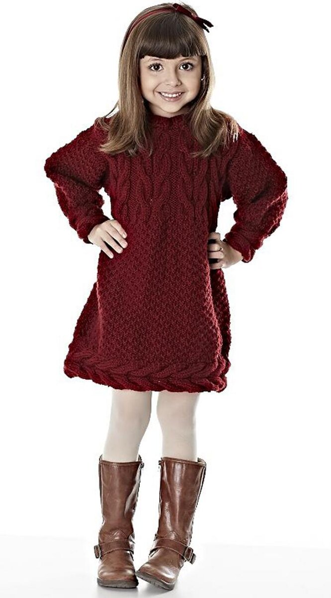 Платье спицами