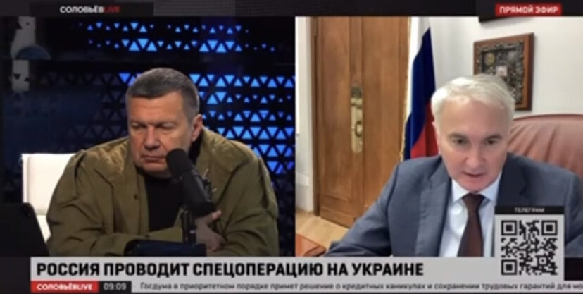 Комитет по обороне. Андрей Картаполов в передаче Соловьев Live