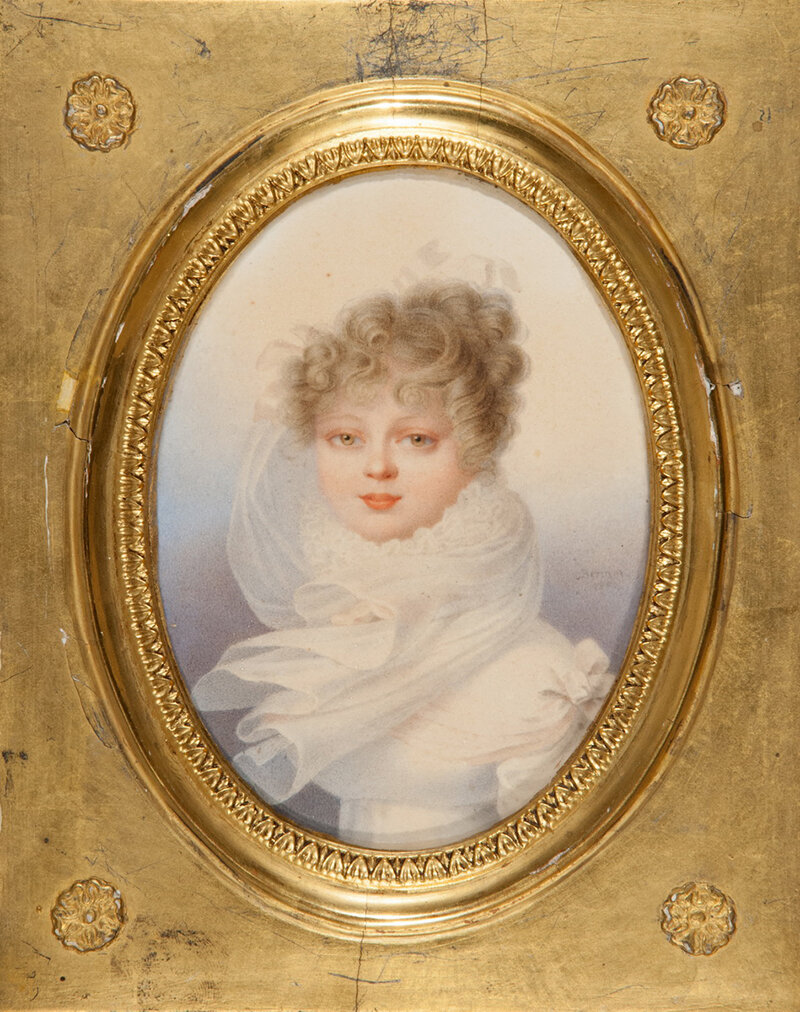 Портрет Великой княгини Е.П. Романова, принцессы Ольденбургской. Жан-Анри Беннер. 