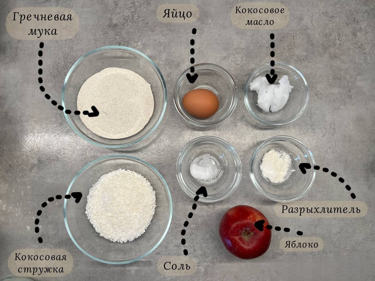 Кокосовую стружку и разрыхлитель используйте по желанию. Кокосовое масло можно заменить на оливковое для жарки.