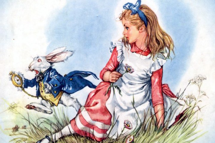 Л.Кэролл "Алиса в стране чудес", илл. источник Яндекс страницы.