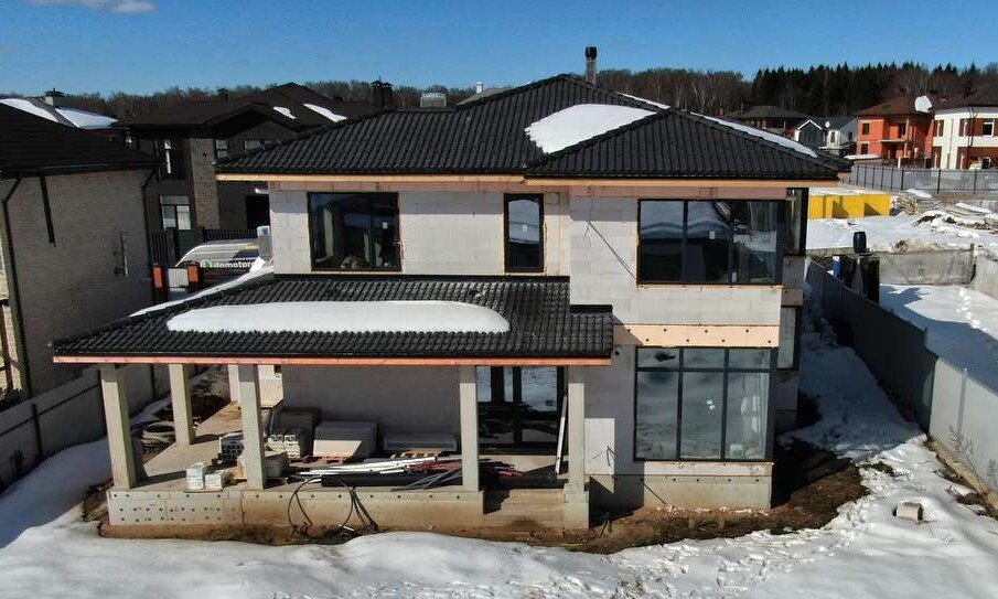 Дом, построенный нами по проекту 24-302, в Мытищинском р-не, в 2021 году