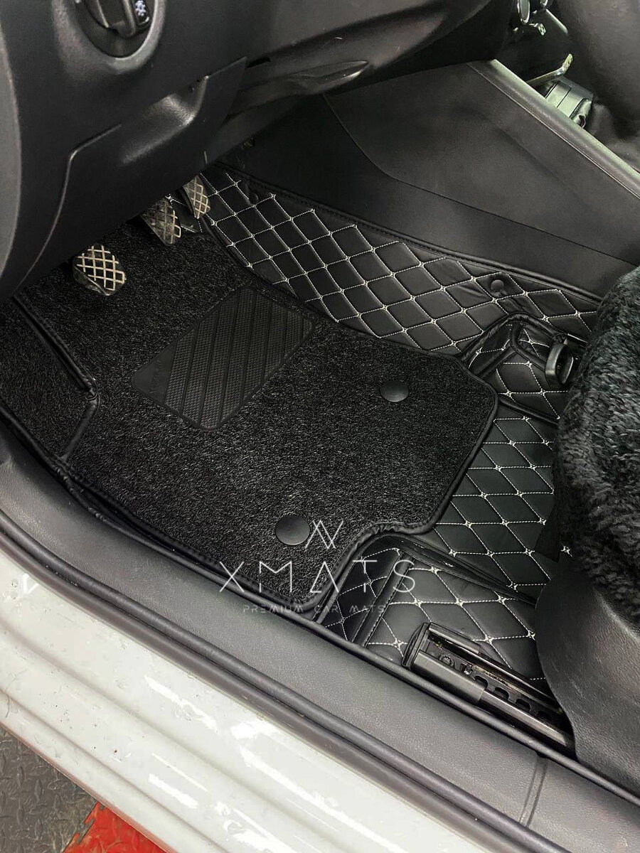 3D коврики из экокожи на Skoda Octavia A7