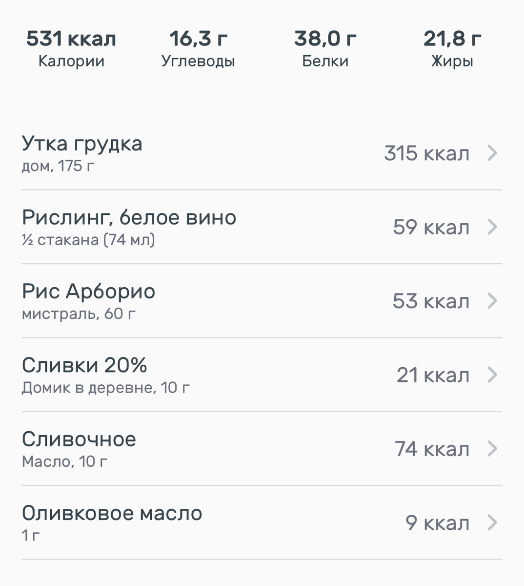 Овощной бульон практически не несёт в себе калорий, в отличие от мясного, поэтому я его не включала в расчет 